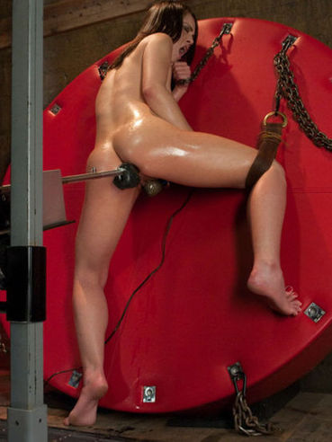 Fetish Brunette Model Kristina Rose Is Spreading Her Legs Wide To Take A Dildo.
