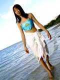 Asian Girl Hikari Idols Is Staying In The Sea Water Exposing Nude Charms To The Sun