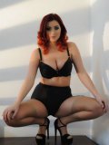 Redhead Girlie Lucy Vixen Is Pleased To Show Her Big Boobs Treasure To The Viewers On Net