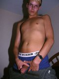 Blond Boy In Glasses Gavin Thomas Bares It All In The Middle Of The Bed And Shows His Naughty Bi