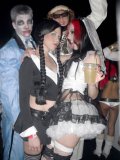 Steamy Gothic Party With Horny Dawn Avril As A Bride Playing Around And Having Her Tits Kissed