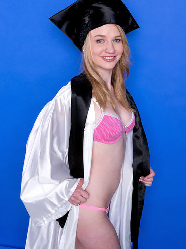 Blonde Teen In Uniform Maci More Gets Banged Like A Whore After Her High School Graduation.